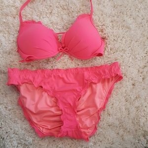 Neon pink Victoria's Secret bikini
